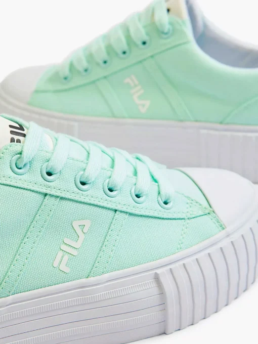 Mintkleurige Canvas Sneaker Platform