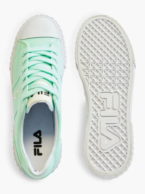 Mintkleurige Canvas Sneaker Platform