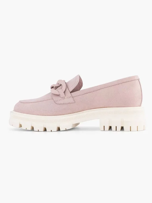 Roze Chunky Loafer Sierketting