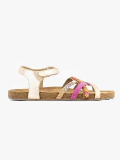 Roze Leren Sandaal Kralen
