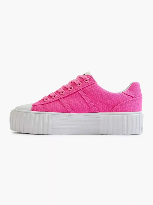 Roze Platform Canvas Sneaker