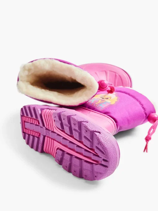 Roze Regenlaars Paw Patrol Gevoerd