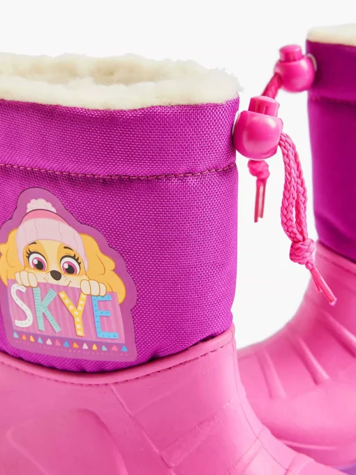 Roze Regenlaars Paw Patrol Gevoerd