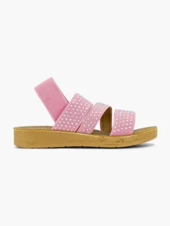 Roze Sandaal Steentjes