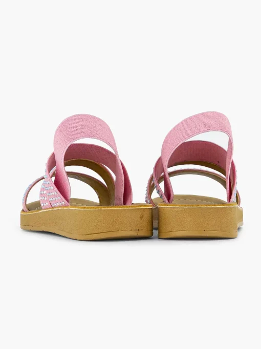 Roze Sandaal Steentjes