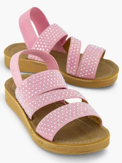 Roze Sandaal Steentjes