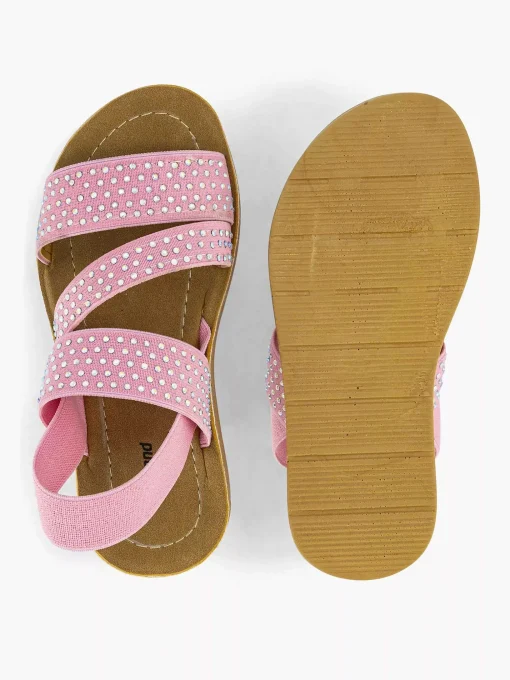 Roze Sandaal Steentjes