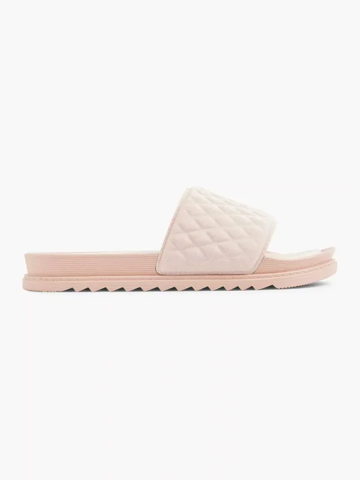 Roze Slipper Doorgestikt