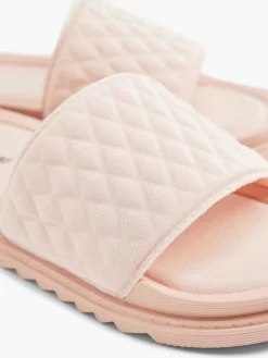 Roze Slipper Doorgestikt