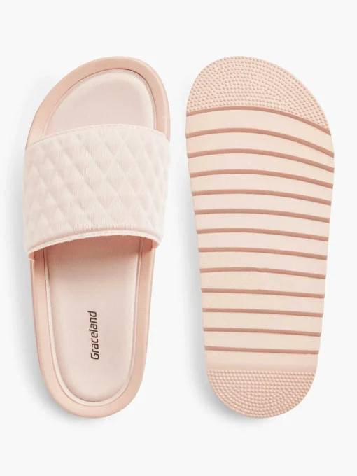 Roze Slipper Doorgestikt