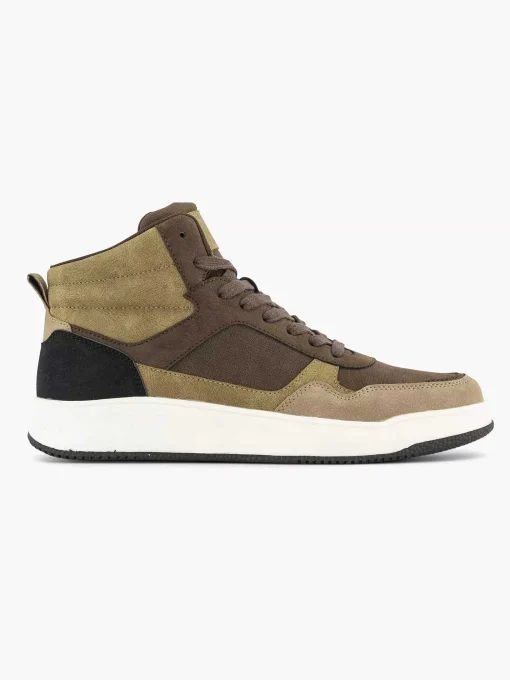 Taupe Hoge Sneaker
