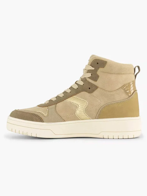 Taupe Hoge Sneaker