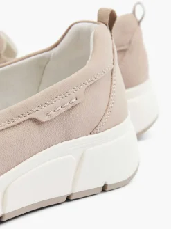 Taupe Leren Comfort Instapper