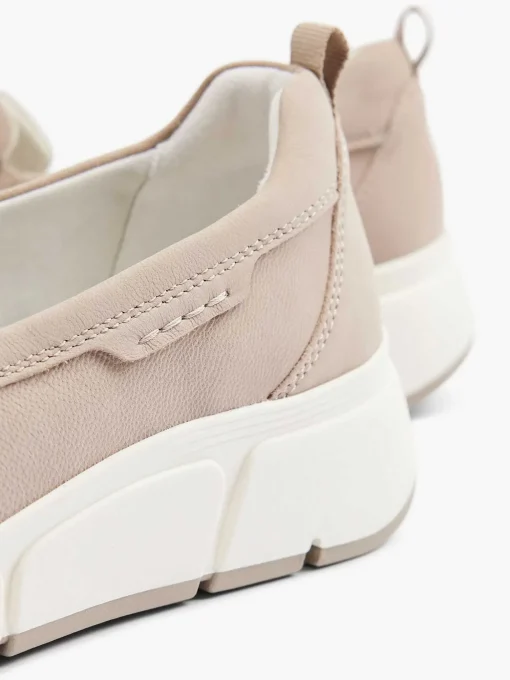 Taupe Leren Comfort Instapper