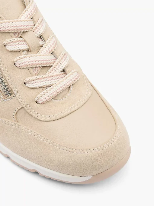 Taupe Leren Sneaker