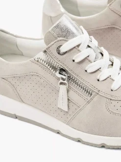 Taupe Leren Sneaker
