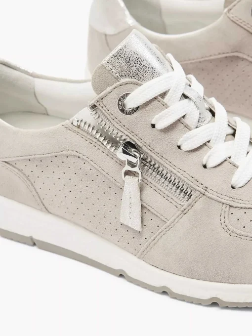 Taupe Leren Sneaker
