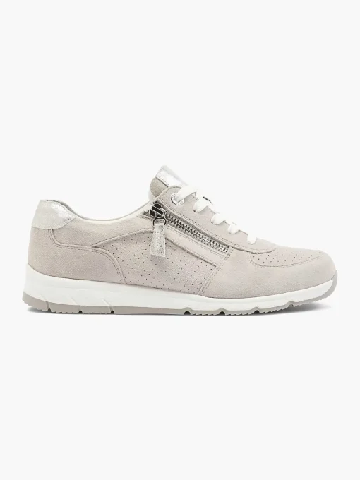 Taupe Leren Sneaker