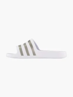 Witte Adilette Aqua