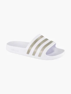 Witte Adilette Aqua