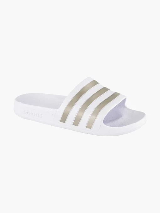 Witte Adilette Aqua