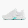 Witte Chunky Sneaker Turqoise Zool