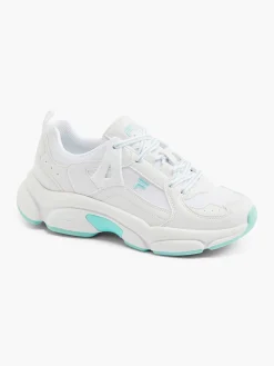 Witte Chunky Sneaker Turqoise Zool