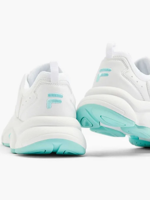 Witte Chunky Sneaker Turqoise Zool