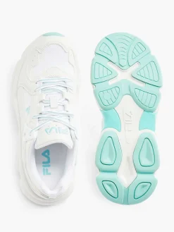 Witte Chunky Sneaker Turqoise Zool