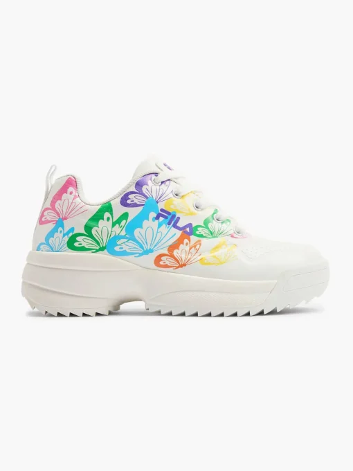 Witte Chunky Sneaker Vlinders
