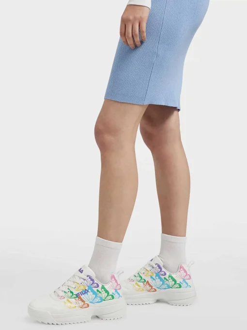 Witte Chunky Sneaker Vlinders