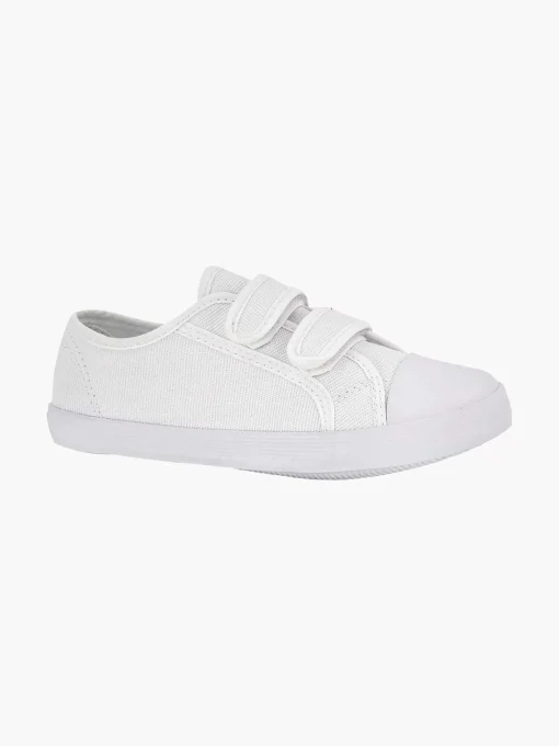 Witte Gymschoen Klittenband