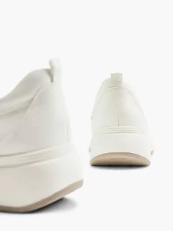 Witte Leren Comfort Instapper