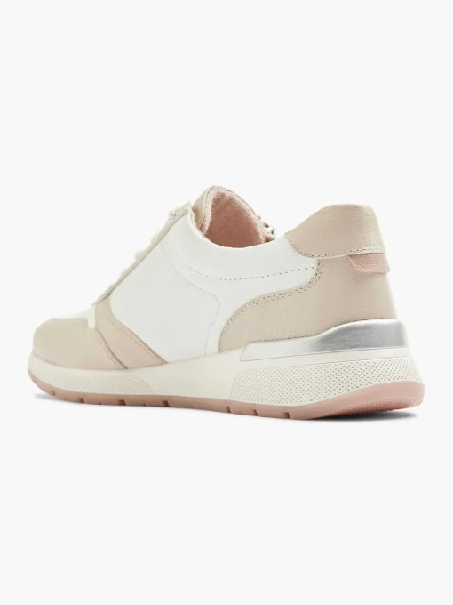 Witte Leren Comfort Sneaker