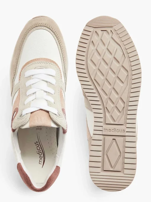 Witte Leren Comfort Sneaker