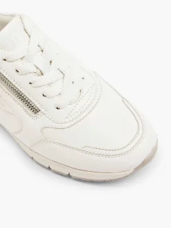 Witte Leren Comfort Sneaker