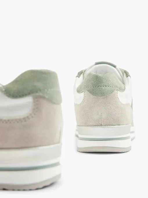 Witte Leren Comfort Sneaker