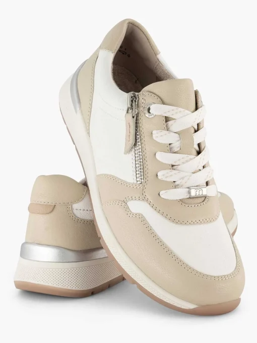 Witte Leren Comfort Sneaker