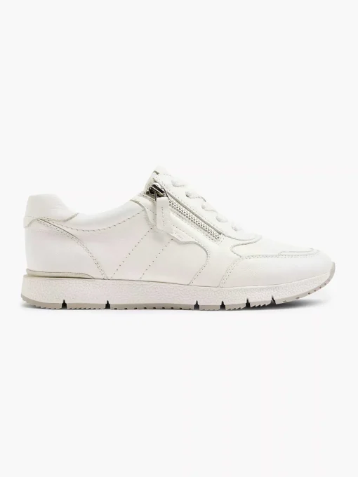 Witte Leren Comfort Sneaker