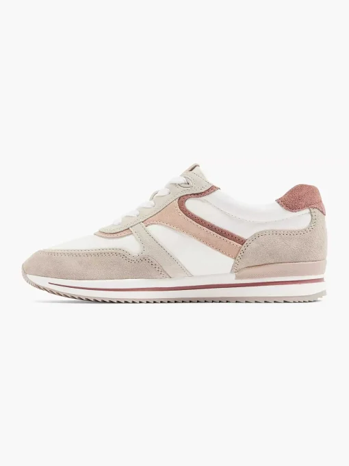 Witte Leren Comfort Sneaker