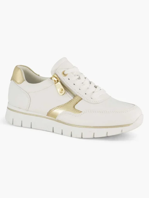 Witte Leren Comfort Sneaker