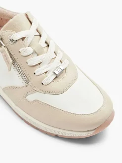 Witte Leren Comfort Sneaker