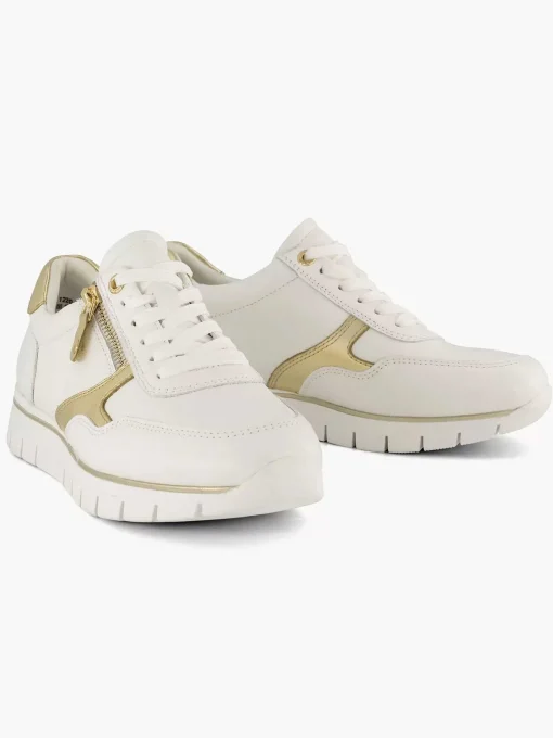 Witte Leren Comfort Sneaker