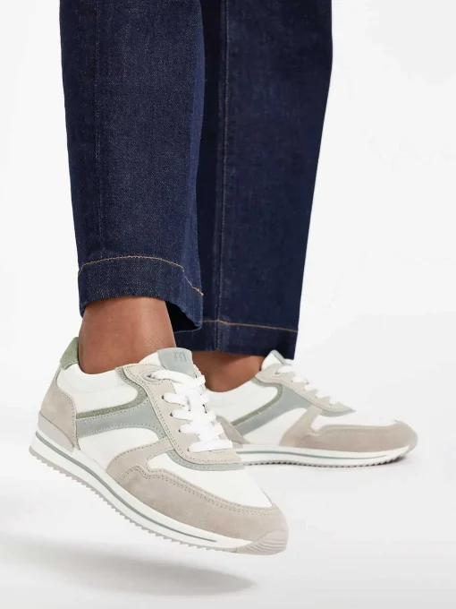 Witte Leren Comfort Sneaker