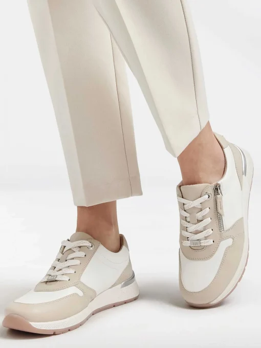 Witte Leren Comfort Sneaker