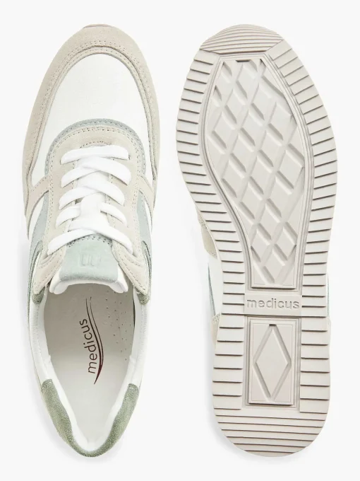 Witte Leren Comfort Sneaker