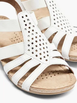Witte Leren Sandaal