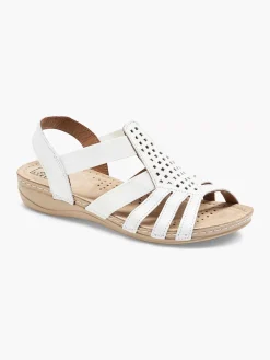 Witte Leren Sandaal