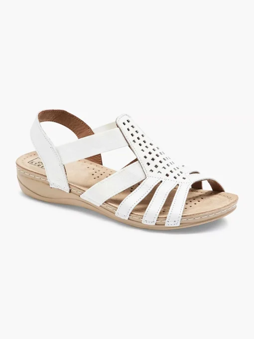 Witte Leren Sandaal