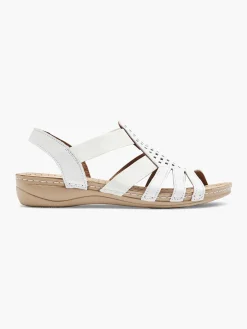 Witte Leren Sandaal